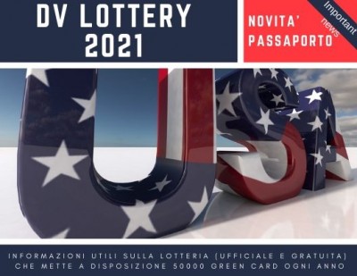 DV lottery novita` passaporto parole sparse